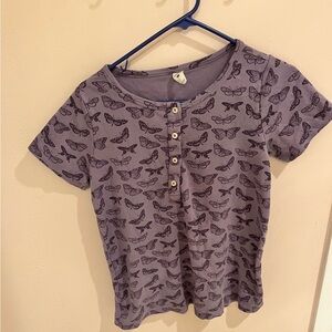 Kate Quinn Butterfly Print Shirt